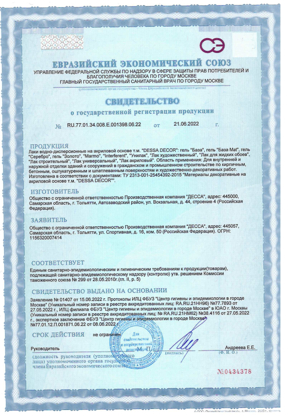 СГР Лаки акриловые DESSA DECOR