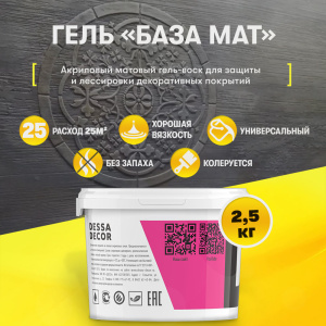 Матовый воск для декоративной штукатурки